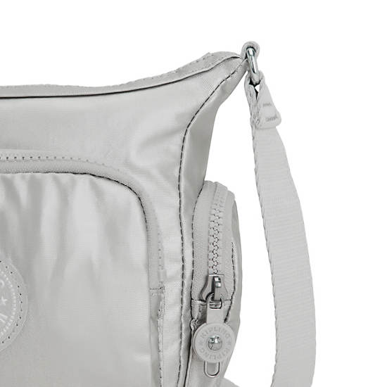 Kipling Gabbie Mini Metallic Crossbodytassen Zilver | België 2092SG